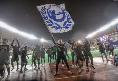 Футболісти «Карабаха» святкують перемогу в єврокубковому матчі