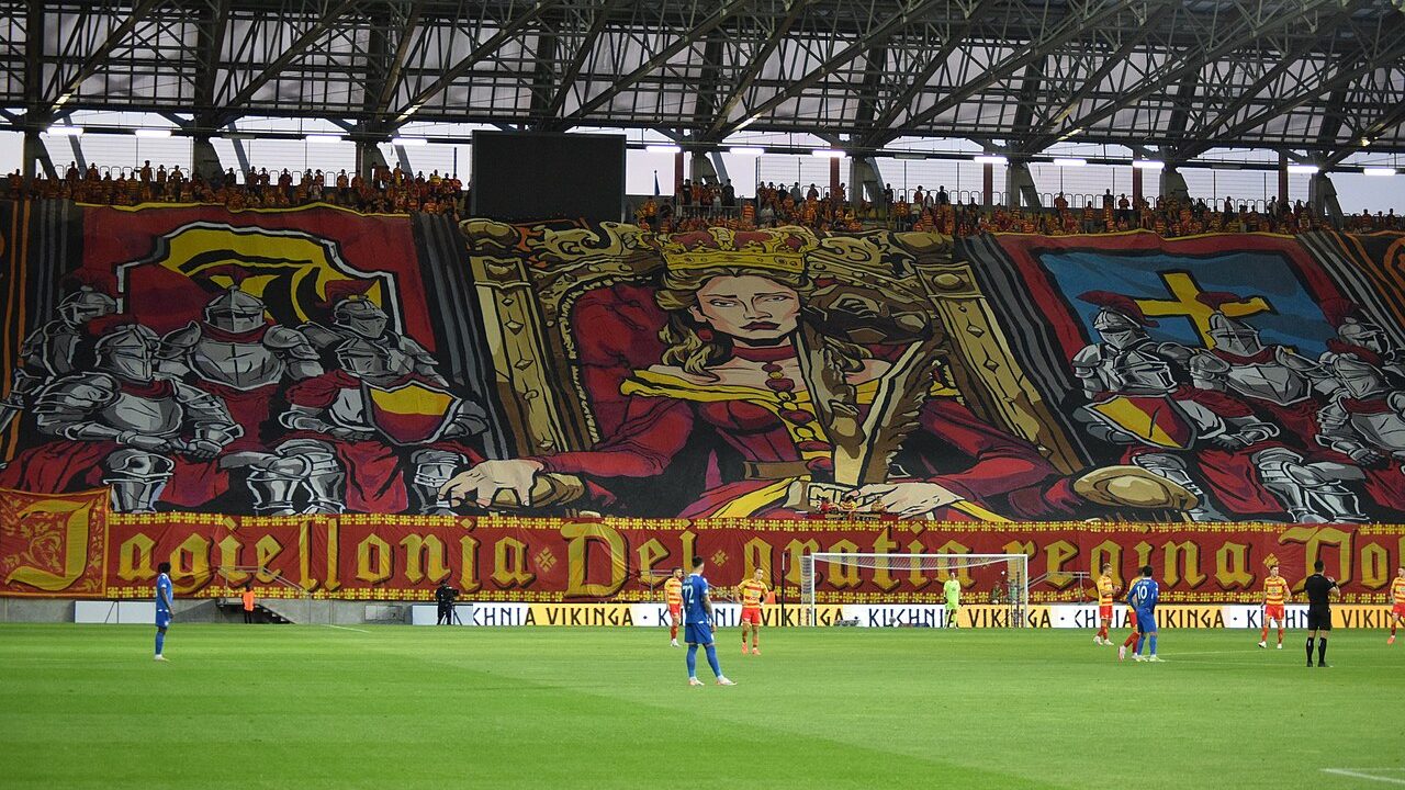 Футболісти «Ягеллонії» під час єврокубкового матчу